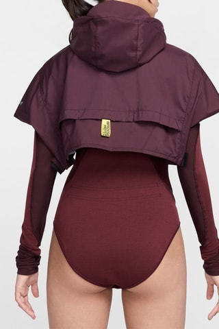 Body-tuta in lana - Rosso scuro - Nike