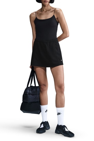 Gonna shorts in pile  - Nero - Nike