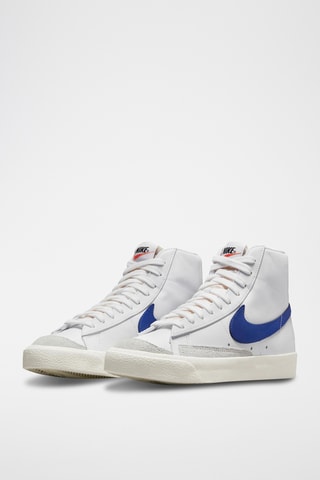 Sneakers in pelle Blazer - Bianco e blu - Nike
