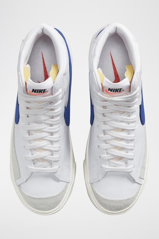 Sneakers in pelle Blazer - Bianco e blu - Nike