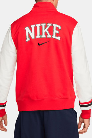 Giacca Retro Varsity Rosso