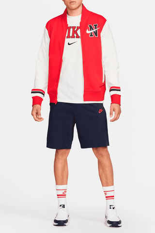 Giacca Retro Varsity Rosso