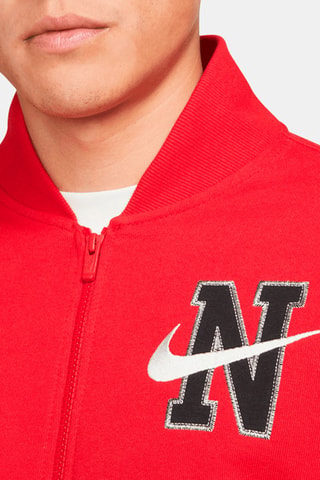 Giacca Retro Varsity Rosso