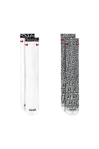 2 paia di calze da skateboard Japan Everyday - Bianco