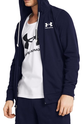 Veste à capuche Rival - Bleu marine et blanc