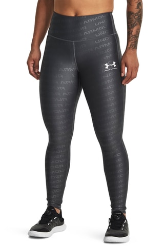 Legging d’entraînement taille haute Armour Emboss - Gris foncé