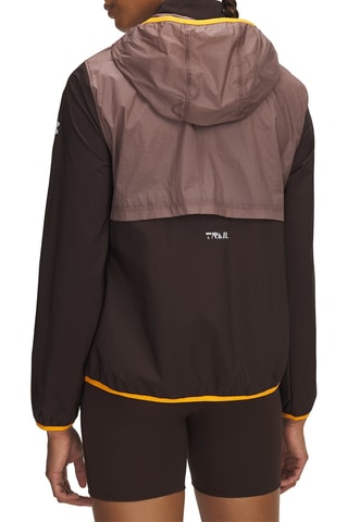Veste de running à capuche - Marron clair et marron foncé