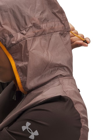 Veste de running à capuche - Marron clair et marron foncé