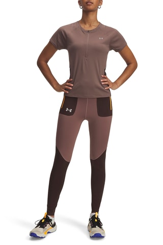 Legging taille haute Trail - Marron