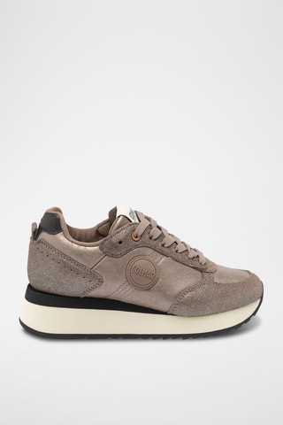 Nubuck Wedge Sneakers - Grijs