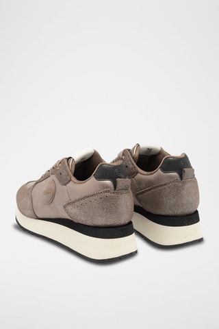 Nubuck Wedge Sneakers - Grijs