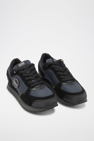 Sapatilhas em nobuck - Preto - Preto