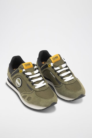 Sneakers em couro - Verde - Verde