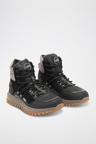 Splitleren Hoge Sneakers - Zwart