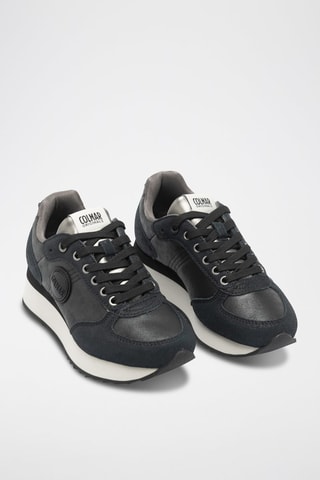 Nubuck Wedge Sneakers - Zwart