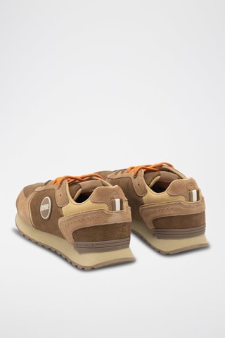 Sapatilhas em nobuck - Castanho - Castanho