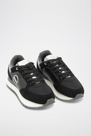 Sapatilhas em nobuck - Preto - Preto