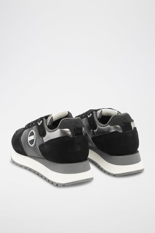 Sapatilhas em nobuck - Preto - Preto
