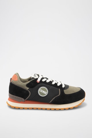 Sapatilhas em nobuck - Preto - Preto