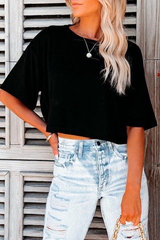 Crop top - Noir