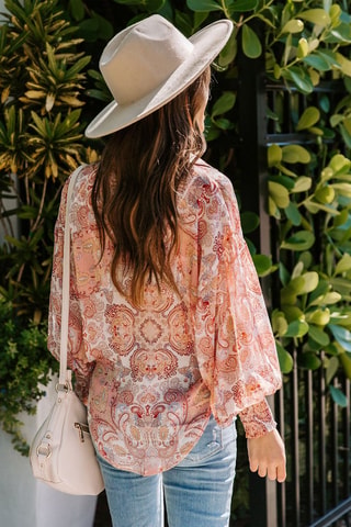 Top - Wit en roze