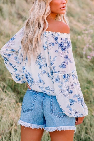 Blouse - Bleu