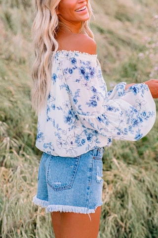 Blouse - Bleu