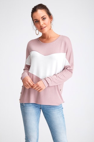 Blouse - Blanc et rose