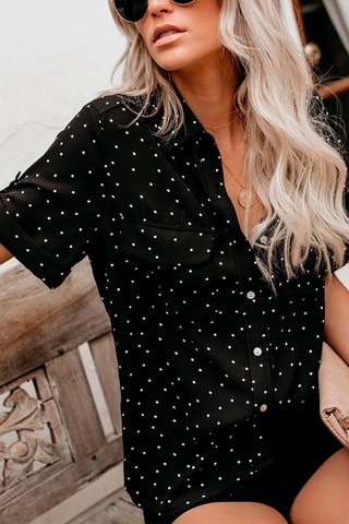 Blouse - Wit en zwart