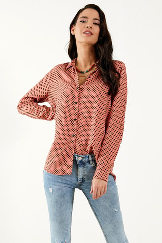 Blouse - Zwart en roze