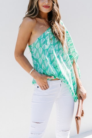 Asymmetrische Top - Blauw