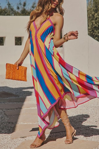 Robe longue - Multicolore