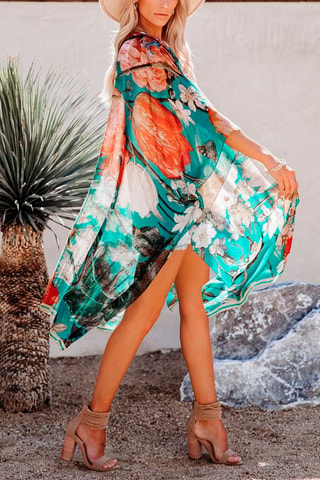 Kimono - Groen en oranje