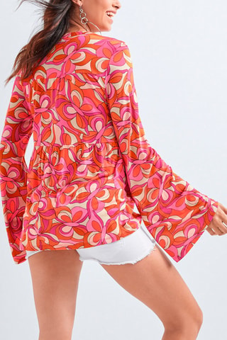 Top - Rood en roze
