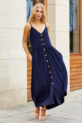 Robe longue - Bleu
