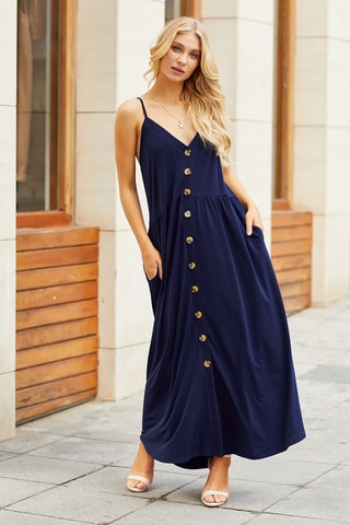 Robe longue - Bleu