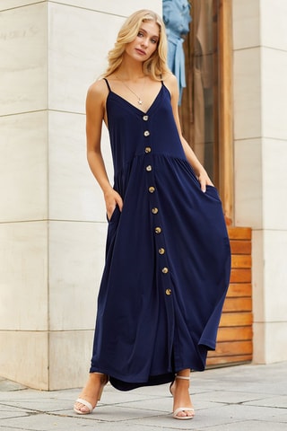 Robe longue - Bleu