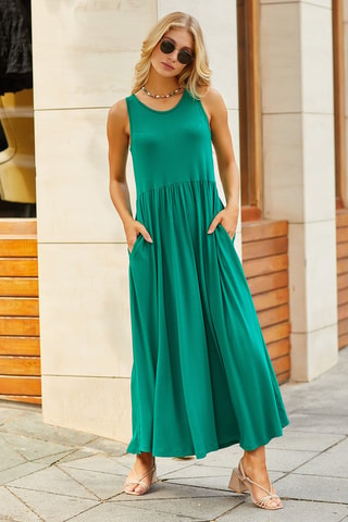 Robe longue - Vert
