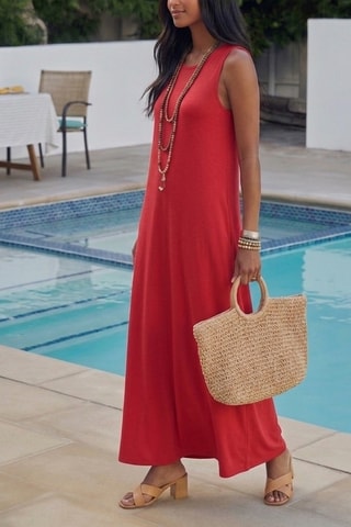 Robe longue - Rouge