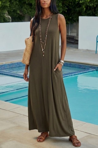 Robe longue - Kaki