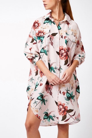 Robe chemise - Rose