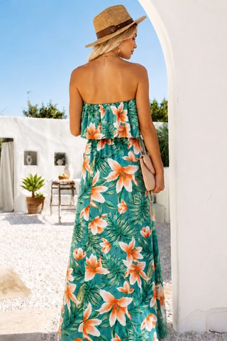 Strapless Jurk - Lichtgroen
