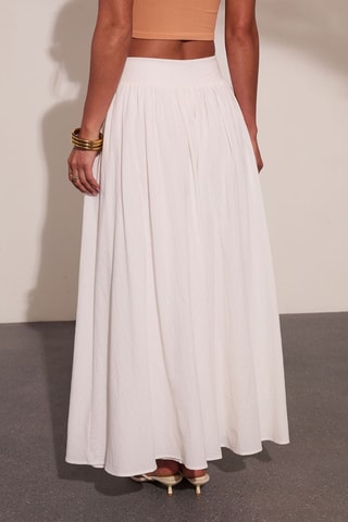 Lange Jurk met Hoge Taille - Wit