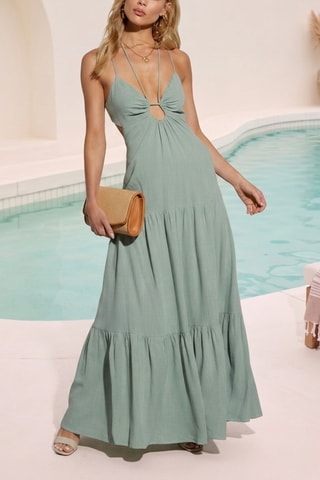 Robe longue - Vert clair