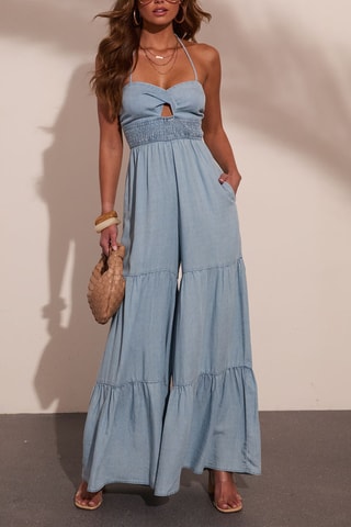 Combinaison en jean - Bleu clair
