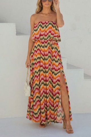 Robe bustier - Multicolore