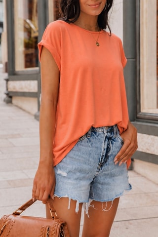 T-shirt - Orange clair
