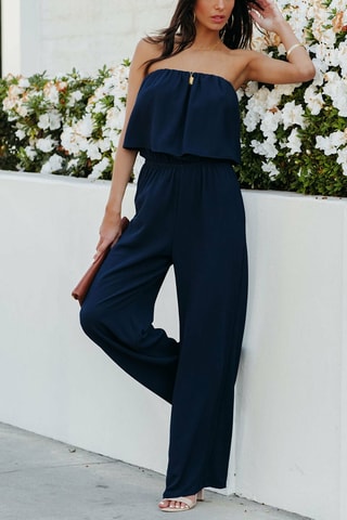 Combinaison bustier - Bleu marine