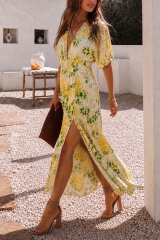 Robe longue - Écru