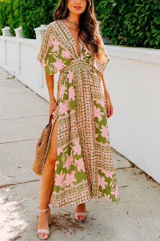 Robe longue - Vert